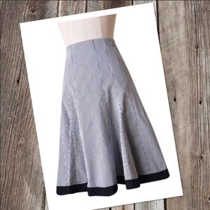 Nanette Lepore Striped Trumpet Skirt sz 4